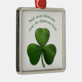 Es gibt keinen Ort wie Zuhause Silbernes Ornament (Rechts)