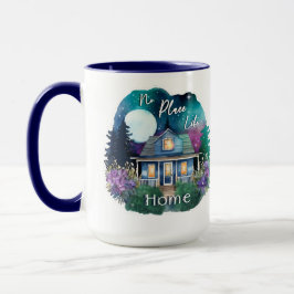 Es gibt keinen Ort wie.Zuhause Wasserfarbe Sternen Tasse