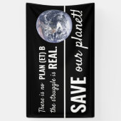 Es gibt keinen Plan (et) B, Klimawandel Banner (Vertikal)