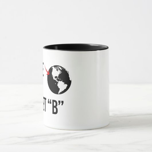 Es gibt keinen Plan(et) B Tasse (Zentrum)