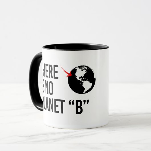 Es gibt keinen Plan(et) B Tasse (Vorderseite Links)