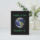 ES GIBT KEINEN PLANET B POSTKARTE (Stehend Vorderseite)