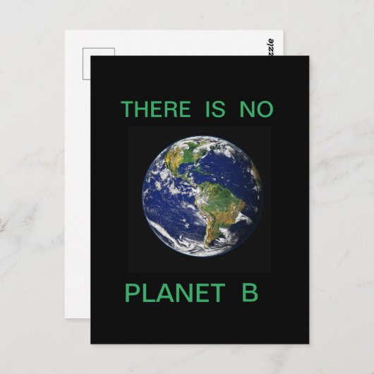 ES GIBT KEINEN PLANET B POSTKARTE (Vorne/Hinten)