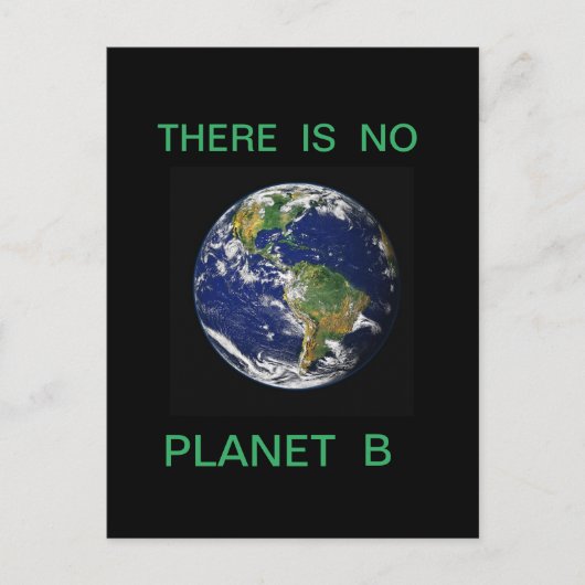 ES GIBT KEINEN PLANET B POSTKARTE (Vorderseite)