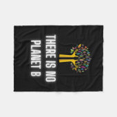 Es gibt keinen Planet-B-Umweltschutz _2 Fleecedecke (Vorderseite (Horizontal))