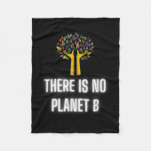 Es gibt keinen Planet-B-Umweltschutz _2 Fleecedecke (Vorderseite)