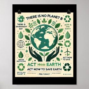 Es gibt keinen Planeten B Handeln Sie jetzt um die Poster