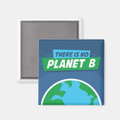 Es gibt keinen Planeten B Magnet (Vorderseite/Rückseite)