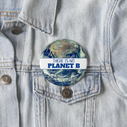 "Es gibt keinen Planeten B mit der Erde Button (Beispiel)