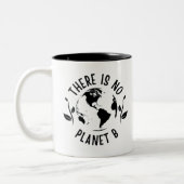 Es gibt keinen Planeten-B-Planeten-Planeten Zweifarbige Tasse (Links)
