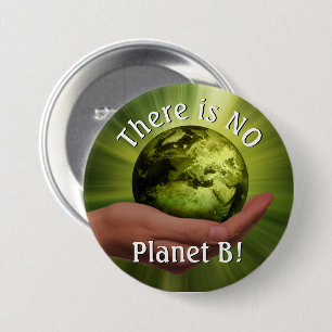 Es gibt keinen Planeten B! Politische Button