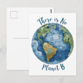 Es gibt keinen Planeten B Postkarte (Vorne/Hinten)