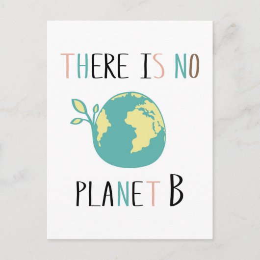Es gibt keinen Planeten B Postkarte (Vorderseite)