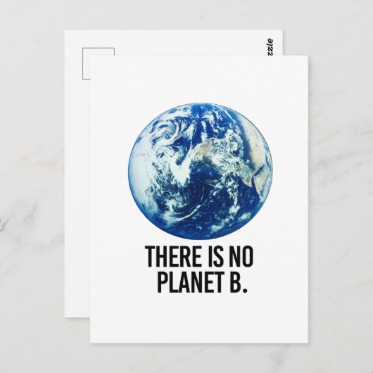 Es gibt keinen Planeten B Postkarte (Vorne/Hinten)