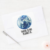 Es gibt keinen Planeten B Quadratischer Aufkleber (Umschlag)