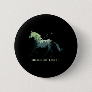 Es gibt keinen Planeten-B-Tag-Design Naturrosen Button