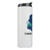 Es gibt keinen Planeten-B-Tag - Erde Thermosbecher (Nach links gedreht)