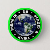 Es gibt keinen Planeten-B-"THINK"-Rebellion zum Au Button (Vorderseite)