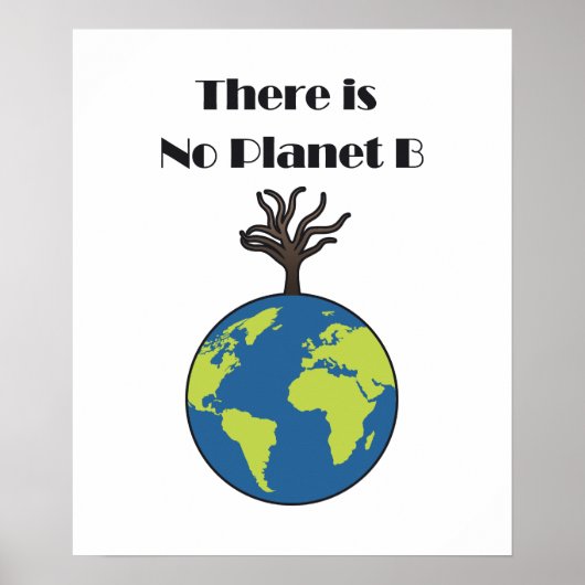 Es gibt keinen Planeten, der den Planeten rettet Poster (Vorne)