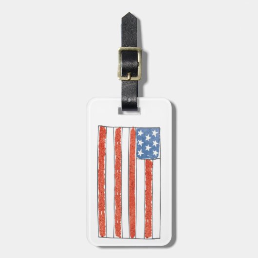 Es gibt keinen Platz wie Flagge des Zuhause-| der Gepäckanhänger (Vorderseite vertikal)