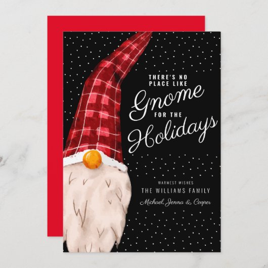 Es gibt keinen Platz wie Gnome für die Ferien (Vorne/Hinten)