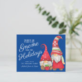 Es gibt keinen Platz wie Gnome für die Ferien Postkarte (Stehend Vorderseite)