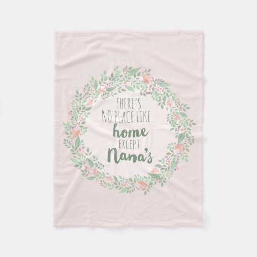 Es gibt keinen Platz wie Zuhause ausgenommen Nana Fleecedecke (Vorderseite)