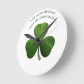 Es gibt keinen Platz wie Zuhause Runde Wanduhr (Winkel)