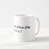 Es gibt keinen Platz wie Zuhause-Tasse Kaffeetasse (VorderseiteRechts)