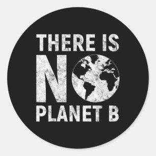 Es gibt keinen Retro Earth Day Conservation von Pl Runder Aufkleber