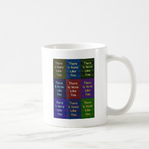 Es gibt keinen wie Dich:: Die Mosaic Grid Inspirat Kaffeetasse