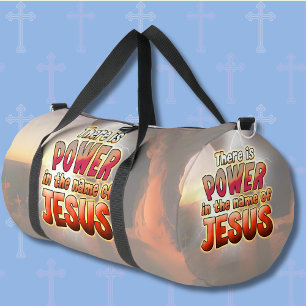Es gibt Kraft im Namen Jesu Duffle Bag