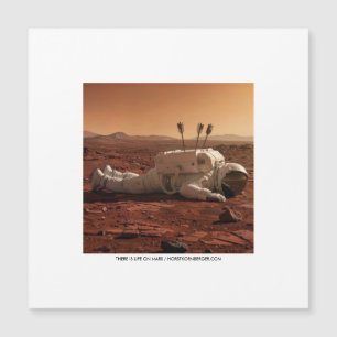 ES GIBT LEBEN AUF DEM MARS  MAGNETKARTE