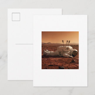 ES GIBT LEBEN AUF DEM MARS  POSTKARTE
