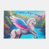 Es gibt Magic Inside - Pegasus Welcome Mat Fußmatte (Vorderseite)