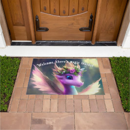 Es gibt Magie im Inneren - Purple Fairy Dragon Fußmatte