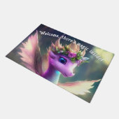 Es gibt Magie im Inneren - Purple Fairy Dragon Fußmatte (Schrägansicht)