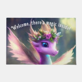 Es gibt Magie im Inneren - Purple Fairy Dragon Fußmatte (Vorderseite)