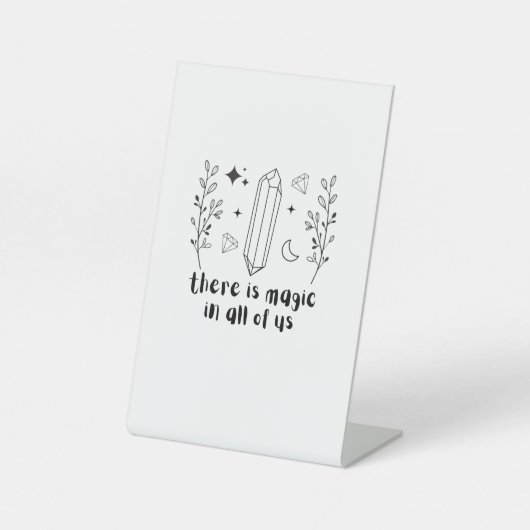 Es gibt Magie in uns allen Sockelschild (Vorderseite)