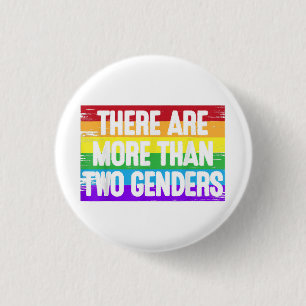 Es gibt mehr als 2 Geschlechter T-Shirt Zwei Gesch Button