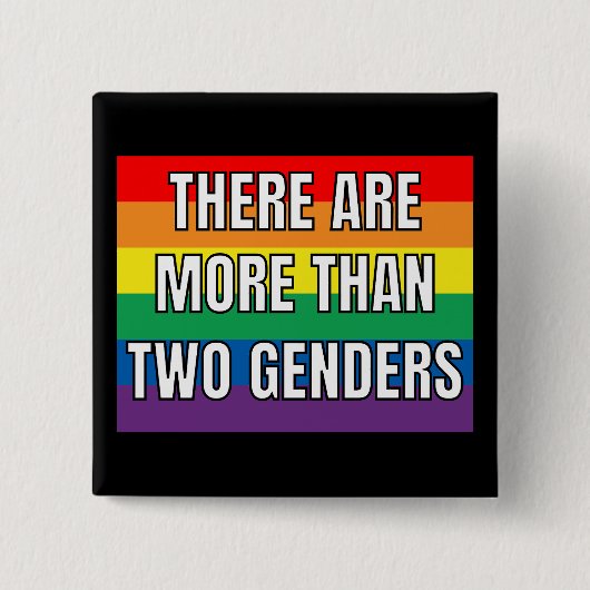 Es gibt mehr als zwei Geschlechter Button (Vorderseite)