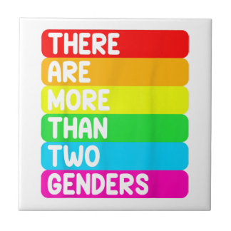 Es gibt mehr als zwei Geschlechter der LGBTQ-Regen Fliese