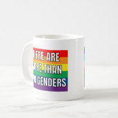 Es gibt mehr als zwei Geschlechter Kaffeetasse (Vorderseite Links)
