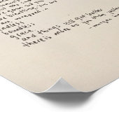 Es gibt mehr für dich als gestern - ein Gedicht Poster (Ecke)