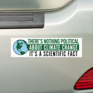 Es gibt nichts Politisches über den Klimawandel Autoaufkleber
