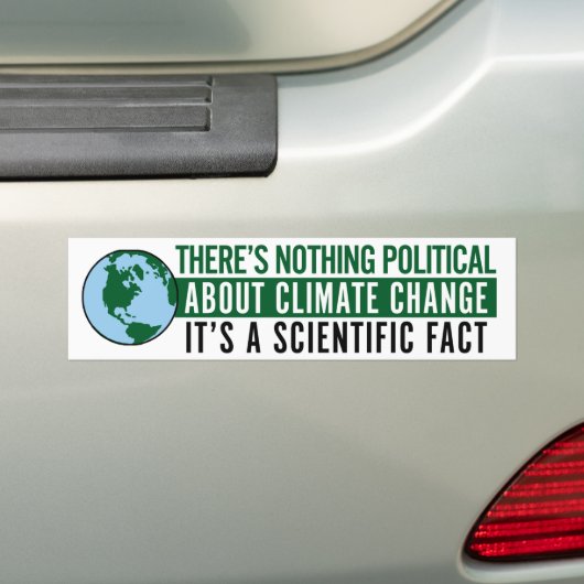 Es gibt nichts Politisches über den Klimawandel Autoaufkleber (Auf Auto)