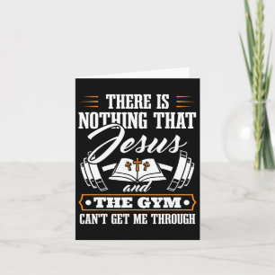 Es gibt nichts, was Jesus und der Fitnessraum Chri Karte