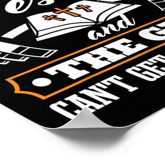 Es gibt nichts, was Jesus und der Fitnessraum Chri Poster (Ecke)