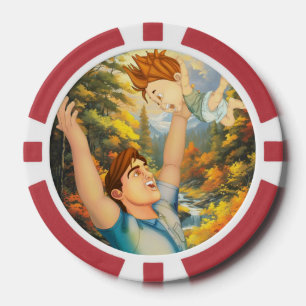 ES GIBT NICHTS WIE EINE GUTE TUSSLE MIT VATER POKERCHIPS