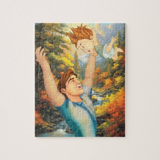 ES GIBT NICHTS WIE EINE GUTE TUSSLE MIT VATER PUZZLE (Vertikal)